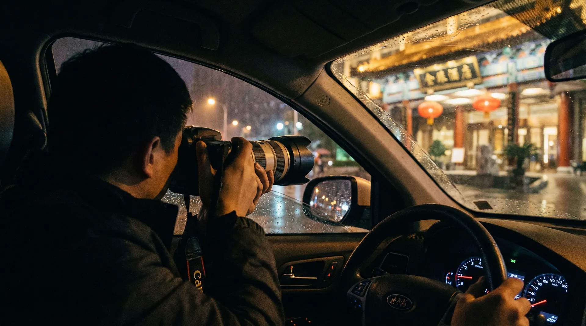 搜狐体育app - 记者深夜跟踪拍摄明星行踪